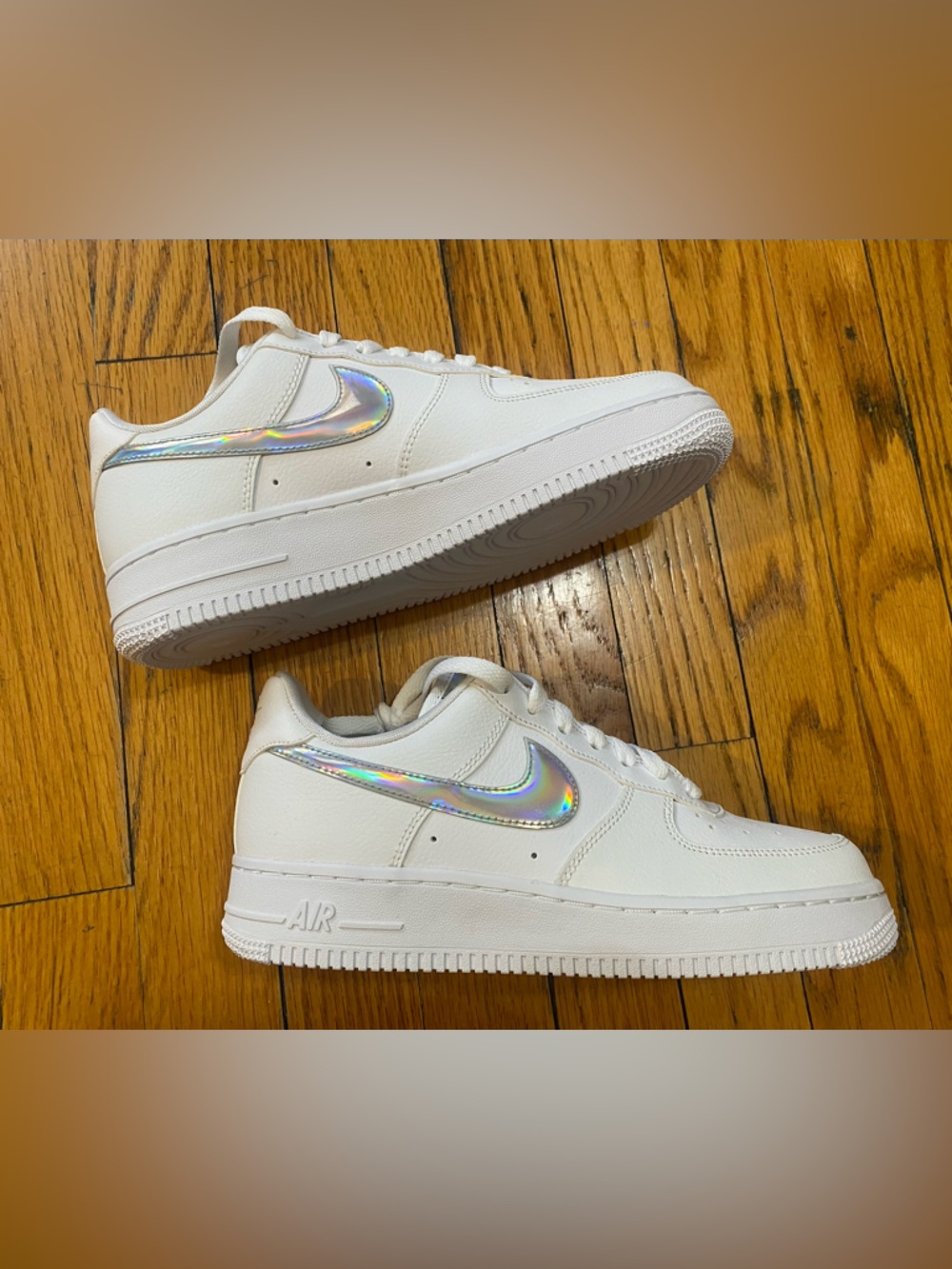 ✨NIKE: Air Force 1s with holographic details